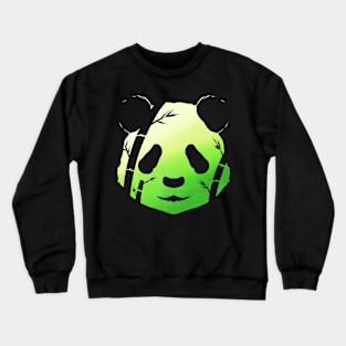 Bamboo And Cute Panda Bear Head - The Panda Crewneck Sweatshirt